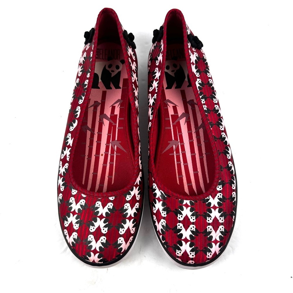 Keds Eleanor Shoes 9 Red Panda Canvas Slip On‎ Flats Womens